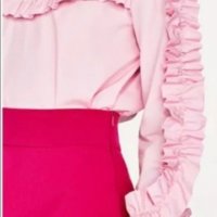 Блуза Zara в розово, снимка 3 - Ризи - 32782712