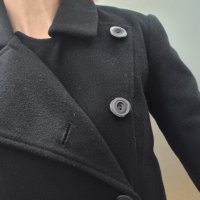 дамско палто зимно елегантно черно, снимка 5 - Палта, манта - 43949354