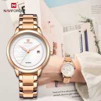 Дамски часовник NAVIFORCE Clarity Rose Gold/White 5008 RGW., снимка 9 - Дамски - 34744332