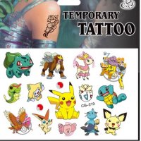 pokemon Покемон Пикачу Tattoo Tattoo татос татуировка временна детска, снимка 2 - Други - 37540335