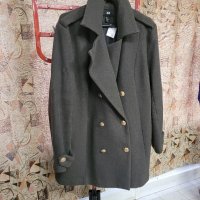 Палто H&M масленозелено- 44 размер, снимка 1 - Палта, манта - 38261110