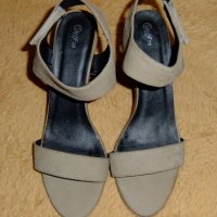 Продавам летни кожени дамски обувки, снимка 5 - Дамски обувки на ток - 32895661