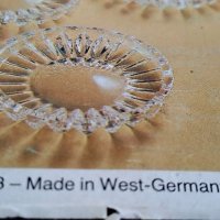 Комплект кристални чинийки West Germany, снимка 8 - Антикварни и старинни предмети - 38518439