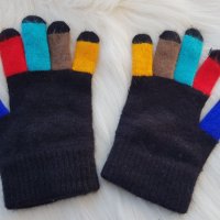 Детски ръкавици с пръсти 6-10 години, снимка 4 - Шапки, шалове и ръкавици - 39165947