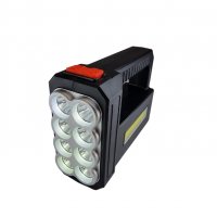  Акумулаторен ръчен LED фенер и лампа със соларен панел за къмпинг, риболов и др. - LF-1780, снимка 6 - Къмпинг осветление - 39909888