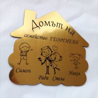 Нов модел семейна табела за врата, снимка 5 - Декорация за дома - 27242812