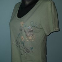 Блуза тип тениска с декорации "Soya"® / унисайз, снимка 3 - Тениски - 26991196