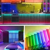 Светодиодна мулти-цветова лента-RGB,SMD 2835, 300 LED, DC-12 V с 24 бутона дистанционно. , снимка 16 - Лед осветление - 35113371