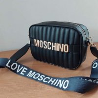 Черна чанта Moschino код SG600, снимка 2 - Чанти - 34622993