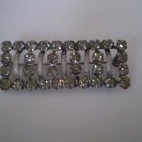 Стара Брошка кристал с сребърно покритие , снимка 11 - Антикварни и старинни предмети - 37983388