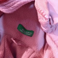 Розово яке Benetton 104см, снимка 3 - Детски якета и елеци - 43047503