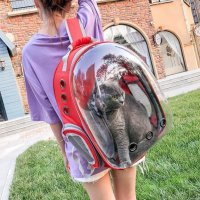 Раница прозрачна капсула носене на кучета или котки, снимка 6 - Други стоки за животни - 40006081