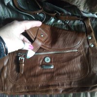 Винтидж чанта от естествена кожа / genuine leather handbag, снимка 7 - Чанти - 43360340