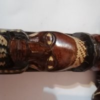 2 дървени фигури , снимка 6 - Антикварни и старинни предмети - 35418288