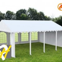Професионална шатра 5x8 м, огнеустойчив PVC брезент 550 гр/м2, снимка 2 - Градински мебели, декорация  - 26312191