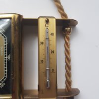 Стар немски барометър с термометър Fisher, снимка 3 - Антикварни и старинни предмети - 37126562