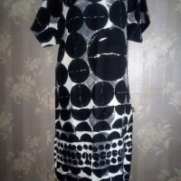 Didi S/M-Нова права рокля в черно и бяло, снимка 6 - Рокли - 32360867