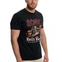 Нова мъжка тениска с дигитален печат на музикалната група AC/DC - HELL'S BELLS, снимка 5 - Тениски - 30162628