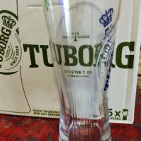 Оригинални чаши за бира Туборг (6 броя), снимка 6 - Чаши - 36646678
