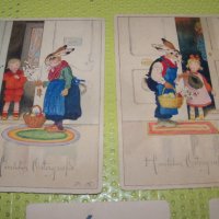 Лот от 5 стари немски великденски картички, снимка 2 - Други ценни предмети - 34620127