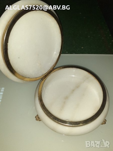  Мраморно ковчеже за бижута и дреболии, снимка 1