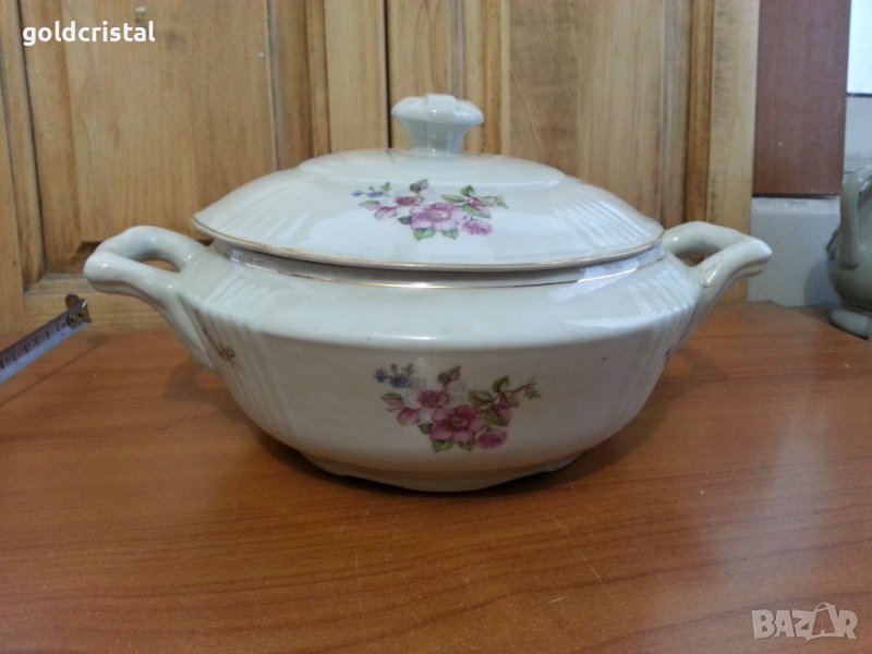 Стар български порцелан супнник , снимка 1