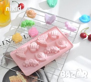 Пеперуда охлюв гъсеница пчела насекоми силиконов молд форма шоколадови бонбони гипс сапун, снимка 1