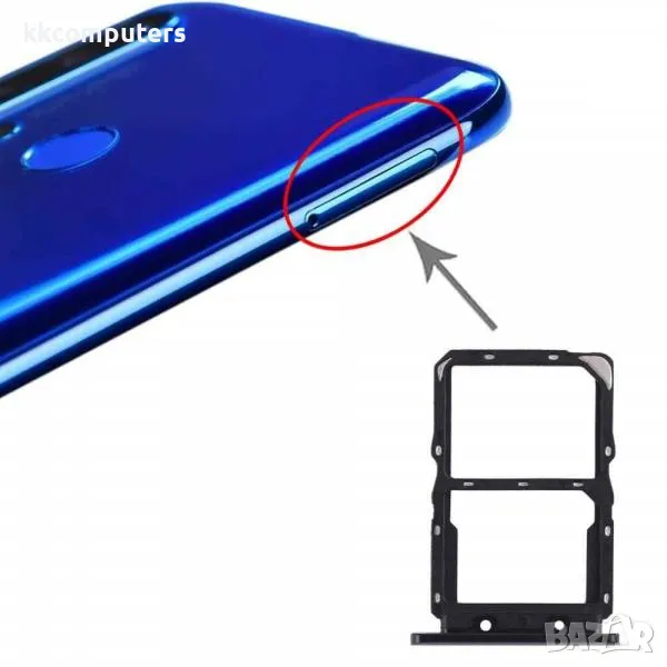 SIM / MicroSD държач /Лилав/ за Huawei Nova 5T Баркод : 562868, снимка 1