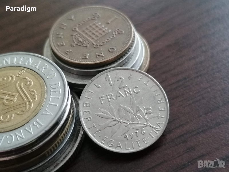 Монета - Франция - 1/2 (половин) франк | 1976г., снимка 1