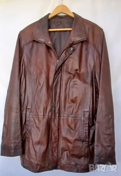 Мъжка кожена шуба от естествена кожа., снимка 1