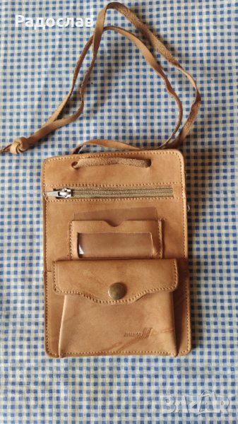 БГА Балкан стара кожена чанта , снимка 1