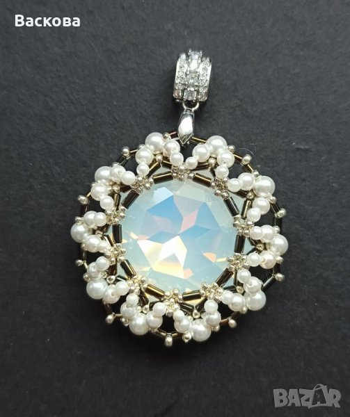 Ръчно изработена висулка с перли, снимка 1