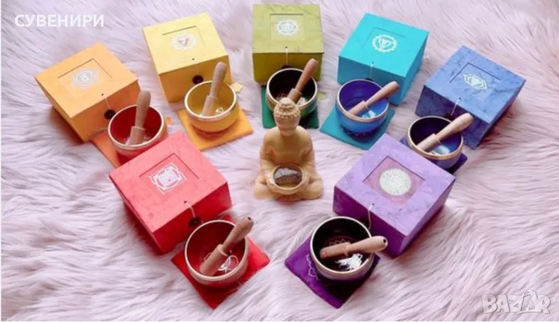 Пееща тибетска купа 7те чакри, снимка 1