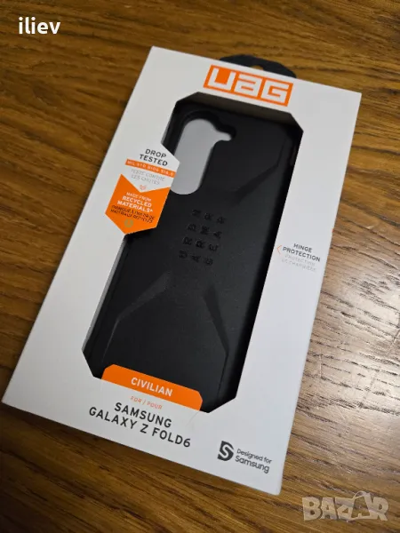 Гръб UAG за Samsung Galaxy Z Fold 6, Civilian, Черен., снимка 1