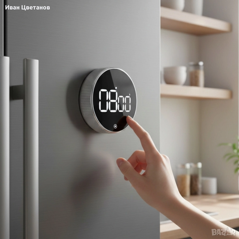Магнитен LED дигитален таймер, снимка 1