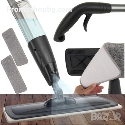 Спрей моп Ruhhy, вместимост 600 мл + включени 2 микрофибърни кърпи, снимка 1