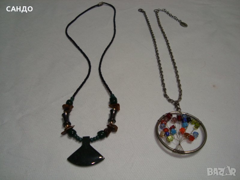 Две колиета- от естествени камъни и дървото на живота -САЩ, снимка 1