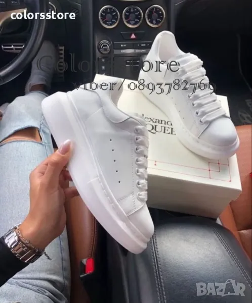 Дамски бели кецове  Alex@nder McQueen/BR137z, снимка 1