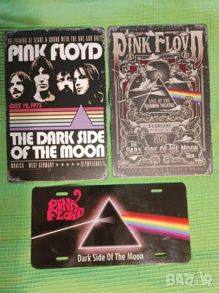 Pink Floyd-The Dark Side Of The Moon Set метални табели, снимка 1