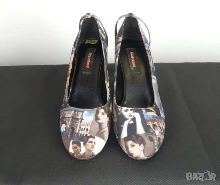 40-41 Интересни обувки на ток, снимка 1
