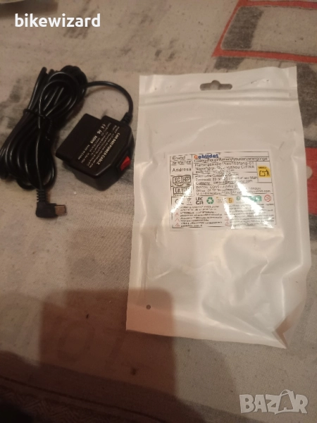 Комплект за окабеляване Gebildet Mini USB OBD за видеорегистратор 12-24V до 5V/3A НОВО, снимка 1