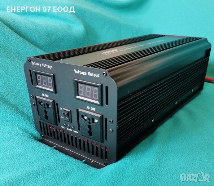 Инвертор 2000w 12v със ВГРАДЕНО Зарядно ПЪЛНА СИНУСОИДА  12v- 220v - 12v, снимка 1