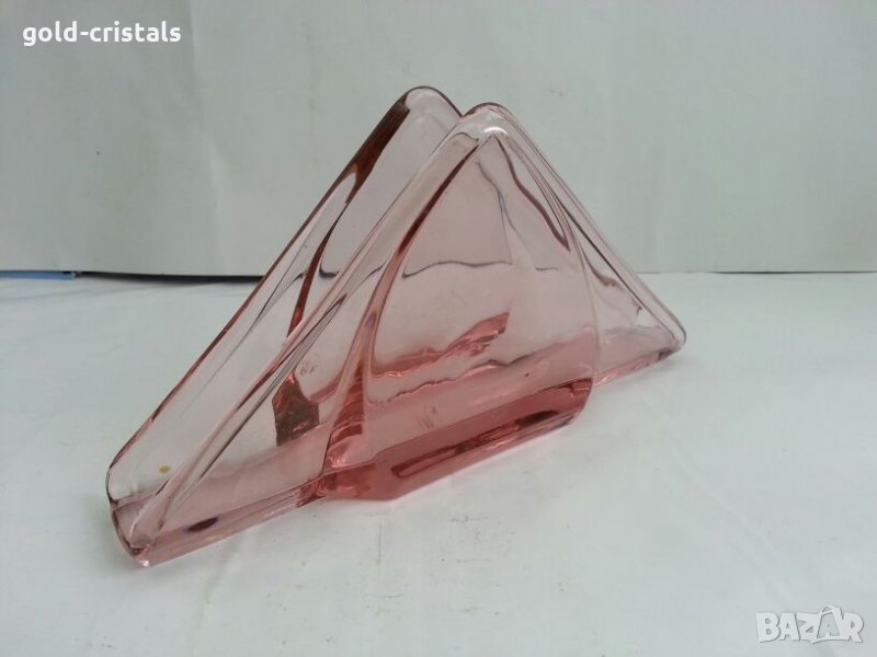 Стар стъклен салфетник, снимка 1