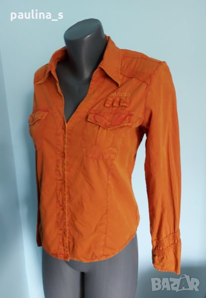 Памучна спортна риза "Garcia" genuine denim, снимка 1