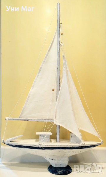 Платноход ръчна изработка, сувенир, подарък, декорация, украса, море, кораб, снимка 1