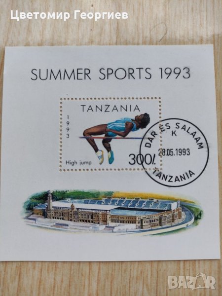 Блок Танзания 1993 година, снимка 1