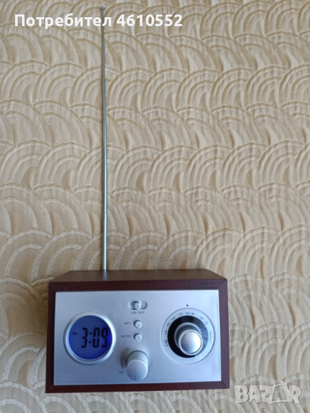 Радио часовник с аларма, снимка 1