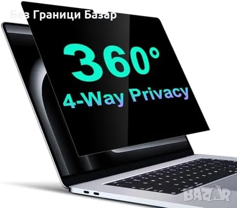Нов филтър Протектор за MacBook Pro 14 (2021–2024) – антишпиониране + капак, снимка 1