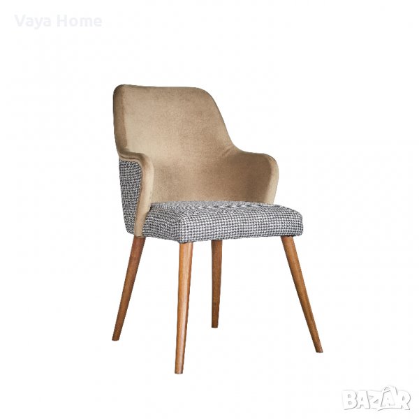 Трапезен стол, Setoso, Бежов, снимка 1