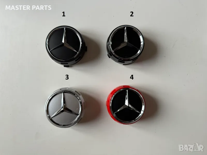 Чисто нови капачки за джанти Mercedes 75мм – безкомпромисно качество!, снимка 1